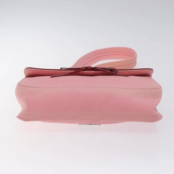 PRADA Shoulder Bag Canvas Pink Silver Auth 127866 - Picture 7 of 16